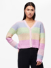 Pieces Rainbow Short Knit Cardigan