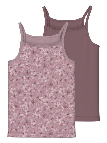 Name It Strap Top 2p Mauve Flower