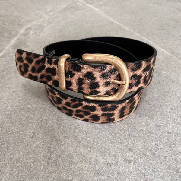 Three M Belt Animal Print