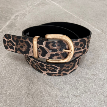 Three M Belt Animal Print