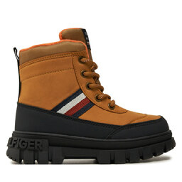 Tommy Hilfiger Fur Boots Ochre