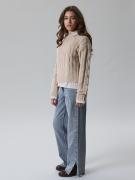 Name It Birm Stud Denim LW Straight Pant