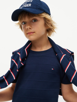 Tommy Hilfiger Textured Flag Tee